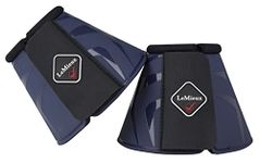 LeMieux ProShell Overreach Horse Boots - Over Reach or Bell Boots for Horses - Protective Gear and Training Equipment - Equine Boots, Wraps & Accessories (Navy/Large)