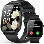 Smart Watch for Men Women- Answer/Make Call, 2024 IP68 Waterproof Fitness Tracker Watch with Heart Rate Monitor Sleep Step Counter Activity Smartwatch for Samsung Andriod iPhone iOS Compatible