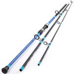 Sougayilang Surf Rod Carbon Fiber 3-sections Surf Spinning Fishing Rod Saltwater Travel Carp Fishing Rod (2.7/3.0/3.3/3.6M)-LL3.3