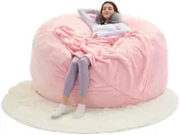 Purgreen Bean Bag Chair, Large 6' B