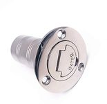 NRC&XRC 1-1/2"(38mm) Boat Water Deck Fill/Filler with Keyless Cap 1-1/2" Marine 316 Stainless Steel Hardware for Boat Yacht Caravan