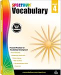 Spectrum Vocabulary Grade 4 Workbook, Ages 9 to 10, Grade 4 Vocabulary, Reading Comprehension Context Clues, Word Relationships, Sensory Language, Roots and Affixes - 160 Pages