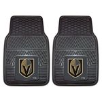 Fanmats NHL Vegas Golden Knights Unisex 22901Heavy Duty Vinyl Car Mats, Black, 18x27