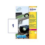 Avery L4775-20 Extra-Strong Adhesive Heavy Duty Weatherproof Labels, 1 Label Per A4 Sheet, White