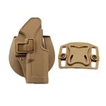 JOYASUS Tactical Airsoft Pistol Concealment Draw Right Handed Paddle Waist Belt Holster Pouch for Glock 17 19 22 23 31 32