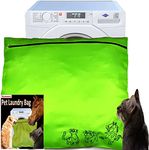 Green Pet Laundry bag Jumbo size,80cm by 70cm, Stops Pet Hair Blocking the Washing Machine, Treble Stitched for Cat Dogs Horse Pet Hair Catcher Wash Bag