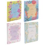 Hassett Green London Four Pack Scented Drawer Liners - Honeysuckle & Jasmine - Endless Ocean - Sensual Sensuelle - Natural Cotton - 6 Sheets size 600 x 400 In Every Box