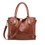 Top Handle Leather Handbags for Women Ladies Tote Crossbody Shoulder Bags Hobo Multi Pockets Designer Clutch Purse for Girls