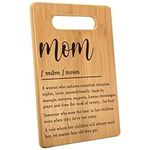 Gifts for Mom Birthday Unique Idea, Mom Definition Cutting Board, New Mom Gifts from Daughter Son Mothers Day Gifts for Mom, Happy Birthday Mom Gifts for Work Mom, Elderly Mom Best Mom Cutting Board