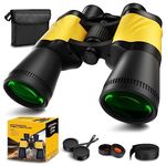 Binoculars for Adults,20 x 50 High Power Professional Binoculars for Bird Watching,Waterproof Binoculars with Porro BAK4 Prism Len Multilayer-Coated Lenses for Outdoor Hunting Concert,Theater