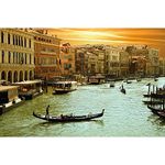 Pitaara Box Venice Grand Cana | Canvas Painting for Bedroom & Living Room | Engineered Wood Frame | 18.2 x 12 inch (46 x 30 cms)