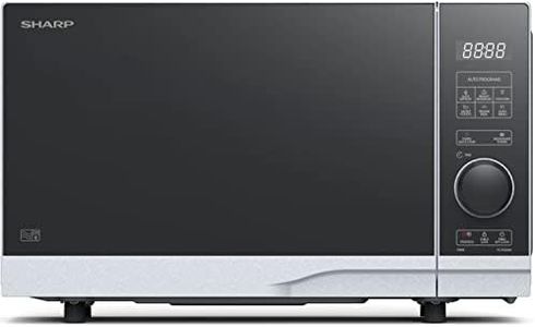 Sharp YC-PS204AE-S Micro-Ondes 700 W 20 L 10 Niveaux de Puissance Fonction Eco Décongélation Sécurité Enfant Argenté/Noir