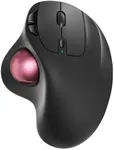 Nulea M501 Wireless Trackball Mouse, Rechargeable Ergonomic, Easy Thumb Control, Precise & Smooth Tracking, 3 Device Connection (Bluetooth or USB Receiver), Compatible for PC, Laptop, Mac, Windows.