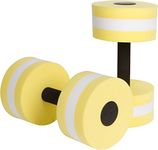 Trademark Innovations Aquatic Exercise Dumbells - Set of 2 Foam - for Water Aerobics (Yellow)