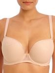 Freya Tailored Plunge T-Shirt Bra Natural Beige Beige 34C