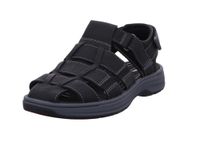 Clarks Men's Saltway Cove Smooth Leather Sandals Black, black, 8 UK