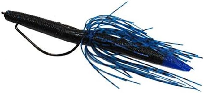 Wacky Skirts - (10 Pack) 5" Skirts for Texas, Neko, Wacky Rigged Senko Worms for Bass (Blue/Black)