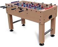 Gamesson Home Table Midfielder Football Set - L4' 6" Engineered Wood | 16mm Telescopic Rods & Leg Levelers | Includes 2 x 36mm Balls | Perfect for Family Foosball Entertainment & Home Use