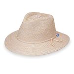 Wallaroo Hat Company – Women’s Victoria Fedora – UPF 50+ Sun Protection, Wide Brim, Packable Design and Adjustable Sizing for Medium Crown Sizes – Sun-Smart Hat for Everyday (Mixed Beige)