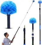 EVERSPROUT 7-to-18 Foot Cobweb Duster and Extension-Pole Combo (25 Foot Reach, Medium-Stiff Bristles) | Hand Packaged | Lightweight, 3-Stage Aluminum Pole | Indoor & Outdoor Use Brush Attachment