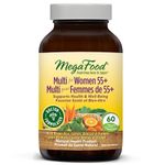 MegaFood Women's Daily Vitamins Multivitamins Mineral Supplements for Women 50 Plus | Woman's Health Vitamin A C D3 E B6 Magnesium Biotin Zinc Multivitamins Supplements Over 50 and Over 55 Plus for Womens Her Adults | 60 Tablets