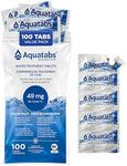 Aquatabs 49mg Water Treatment Tablets for 1L, 100-Tabs Value Pack (Plain Label) - Emergency Preparedness & Survival - Iodine & Chlorite-Free, NSF/ANSI/CAN 60