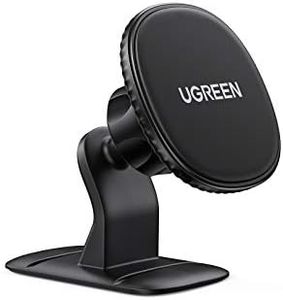 UGREEN Magnetic Phone Car Mount Magnet Cell Phone Holder Dash Mount Compatible with iPhone 15 Pro Max 14 13 12 11 XS XR X SE 8 7 Plus 6S 6, S24 Ultra S23 S22 S21 S20, and More Smartphones