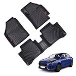 GFX Tpv Premium 3D Life Long Car Floor Mats Compatible With Dzire (2012 To 2016) / Swift (2011 To 2018) Onwards, Black