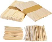 Yolyoo 400pcs Wooden Wax Sticks Wax Spatulas Wax Applicator Craft Sticks for Hair Eyebrow Removal, 4 Style