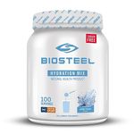 BioSteel Hydration Mix, Great Tasting Hydration with Zero Sugar, and No Artificial Flavours or Preservatives, White Freeze Flavour, 100 Servings per Tub