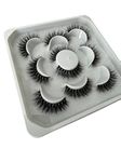 Mink EyeLashes pair of 5, False Eyelashes, 3D Faux Eyelashes, Natural Lashes (002)