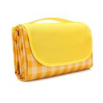 Newthinking Picnic Blanket, Foldable Outdoor Beach Blanket, Waterproof, Sand proof, Machine Washable, Slip Resistant With With Carrying Handle for Family, Beach, Hiking, Camping 200x150CM