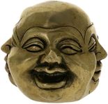 Buddha Head Four Faces Brass Statue