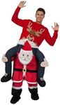 Santa Claus Christmas Ride On Costume Morph Piggyback Multicolored