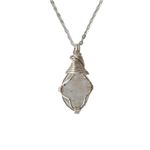 NEW Designs by Nature Gems Herkimer Diamond Necklace, April Birthstone Necklace, Adjustable Silver Chain 20-24 Inches, Healing Crystal Necklace, Handmade in Canada