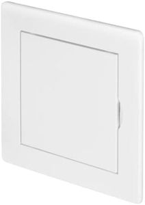 Access Panel Door 4'' x 4'' Inch - White Opening Flap Cover Plate - Box Door Lock - Door Latch