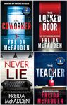 Freida McFadden Bestselling 4 Books Set - The Coworker, The Locked Door, Never Lie, The Teacher