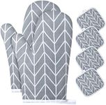 AUAUY Oven Mitts and Potholders BBQ