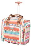 Lily Bloom Designer 15 Inch Carry On,Weekender Overnight Business Travel Luggage,Lightweight 2- Roller Wheels Suitcase,Under Seat Rolling Bag for Women, On The Prowl, One Size, Under Seat Rolling Bag