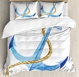 Ambesonne Anchor Duvet Cover Set, W