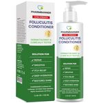 Folliculitis Antibacterial Itch Relief Conditioner: Tea Tree Oil & Moroccan Argan Oil - Deep Hydration & Repair - Nourishes, Smooths, Restores Shine - Safe for Dry or Damaged Hair-11.84 oz