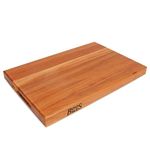 John Boos Boos Block R-Board Series Large Reversible Wood Cutting Board, 1.5-Inch Thickness, 18" x 12" x 1 1/2", Cherry