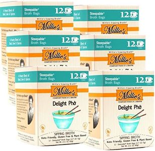 Millie’s Sipping Broth - Vegetable Broth -Natural-Gluten Free-Keto Friendly Delight Pho (6 Pack of 12)