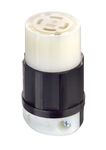 Leviton 2713 30 Amp, 125/250 Volt, NEMA L14-30R, 3P, 4W, Locking Connector, Industrial Grade, Grounding - Black-White