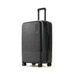 MOKOBARA Iconic Range The Check-in Luggage 69Cms Medium Size German Makrolon Poly-Carbonate Hard Sided 8 Hinomoto Spinner Wheels Suitcase Trolley - Polycarbonate, Hinomoto Wheels, Black- Crypto