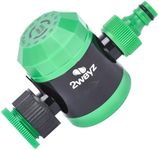 2wayz Mechanical Water Timer - Save Water, Time Up to 120 Minutes - Durable Construction, No Batteries Required -3/4" IPS thread / 14 threads per inch - Irrigation Timer- 5.5x2.3 inches - Green