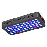 Phlizon 165W Dimmable Full Spectrum Aquarium LED Light Fish Tank LED Reef Decoration Light for Saltwater Freshwater Fish Coral Reef (16"x8"x2.4")