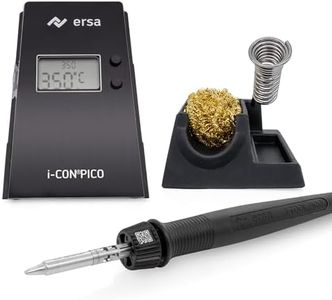 ERSA i-CON PICO MK2 Station de soudage numérique 80 W 150-450 °C avec fer à souder i-TOOL PICO MK2 léger et ergonomique avec changement TIP`N TURN + Panne à souder de 1,6 mm avec veille automatique