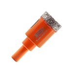 Dry Diamond Drill Bit - BGTEC 1pc 1" 25mm Hole Saw for Granite,Marble,Masonry, Concrete, Tile/Ceramic, Glass, Hard Plastic,Vacuum Brazed Diamond Core Drill Bit Kit