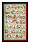 BALDAU PRINTS Hanuman Chalisa Frame Poster For Home,Office and Room (14X20 Inch, Synthetic Wood, Gloss Lamination) F8